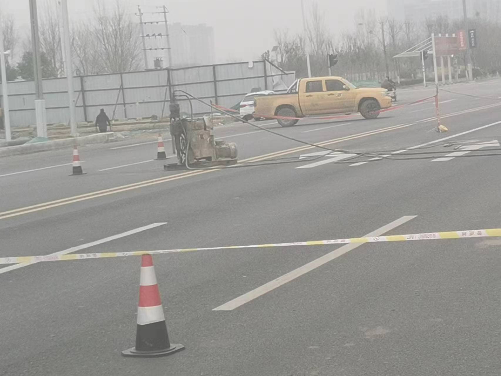 明溪马路注浆